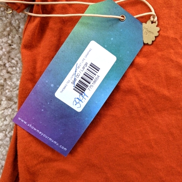 NEW Living My Best Life T-Shirt Burnt Orange - Picture 5 of 10